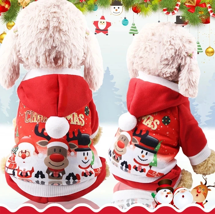 

Pet Clothes Dog Sweater Cat Costume For Small Dogs Christmas Deer Clothing Cat Sweater Dogs Coat Halloween Warm Pet Knitte Coat