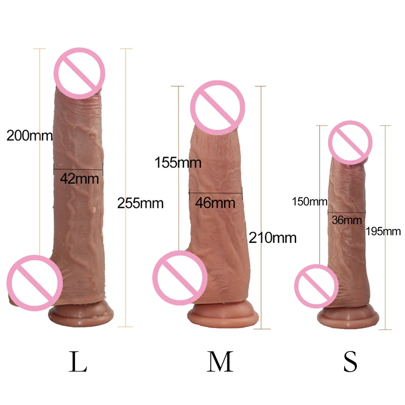 Большой фаллоимитатор эротический мягкий для анального искусственного пениса с