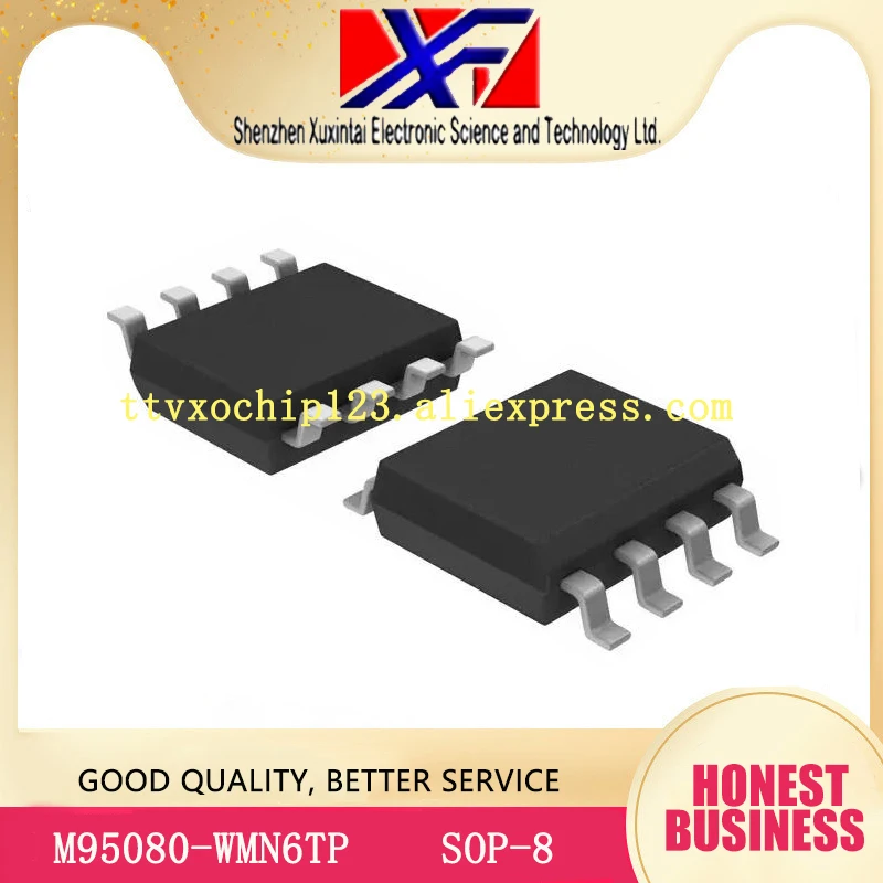 

100Pcs/Lot M95080-WMN6TP 95080WP 95080 IC EEPROM 8K SPI 20MHZ SOP-8