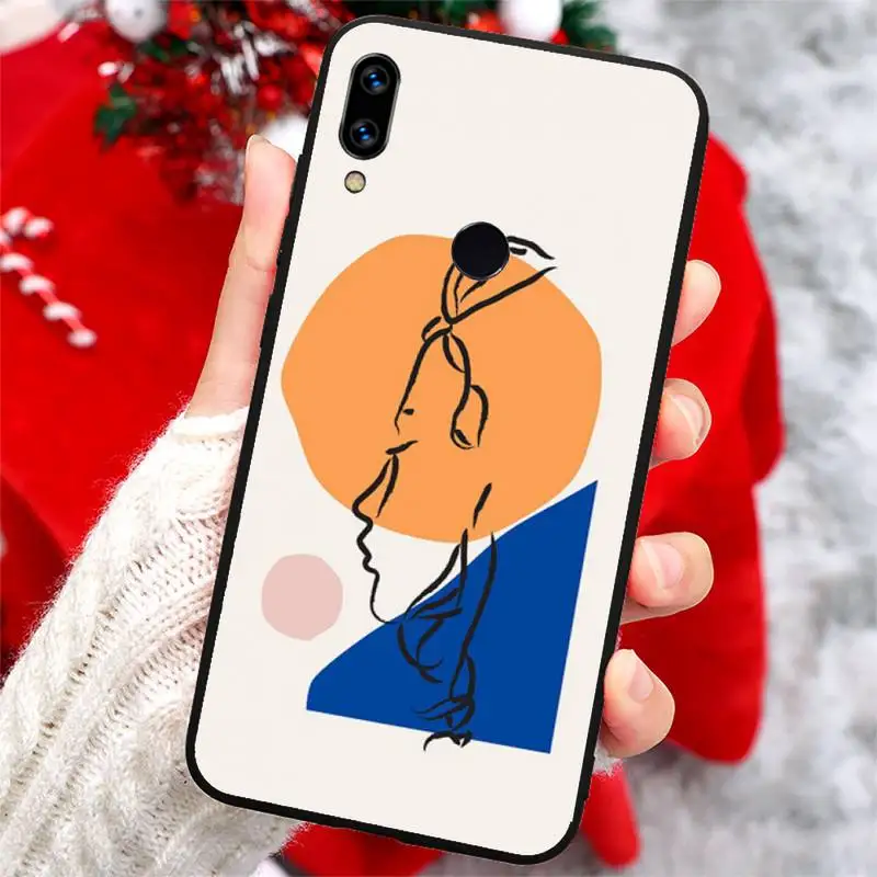 

Art Retro Abstract Geometry pattern high quality luxury Phone Case For Xiaomi Redmi note 7 8 9 t k30 max3 9 s 10 pro lite