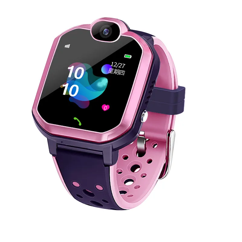 Детские Смарт часы с GPS трекером и сенсорным экраном IPX7 водонепроницаемый