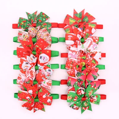 for Christmas 100X собака кошка регулируемый галстук-бабочка уход за собакой аксессуары для маленьких собак Щенок Рождество Хэллоуин вечерние товары для домашних животных - Цвет: for Christmas