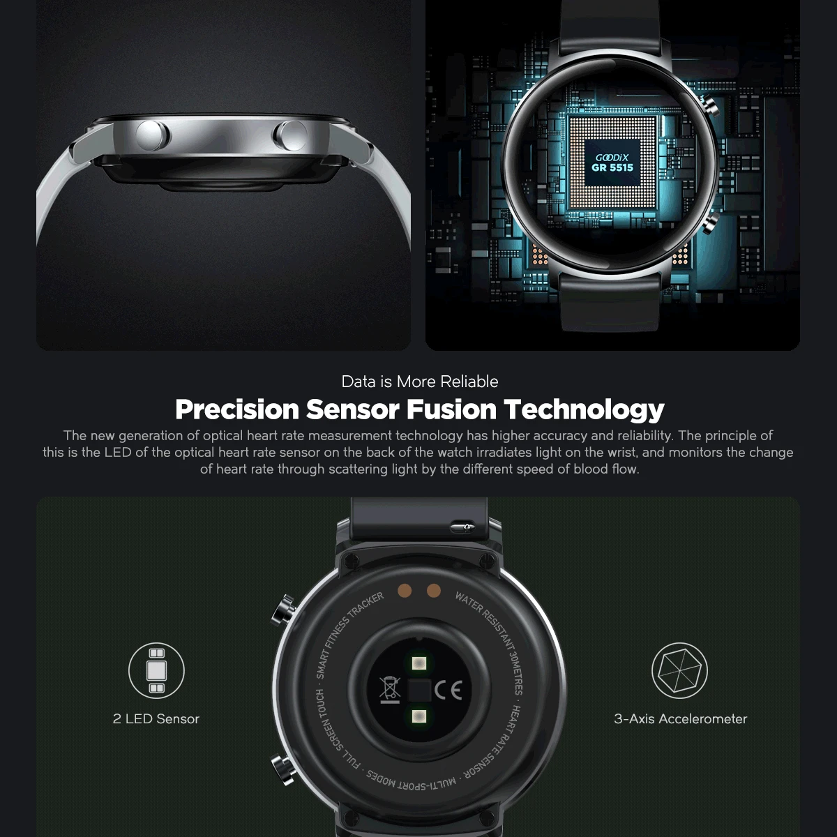 

New Arrival Zeblaze GTR Women's Sports Watch Health Fitness SmartWatch Built-in 180mAh Large Battery 2020 Fashion Watch