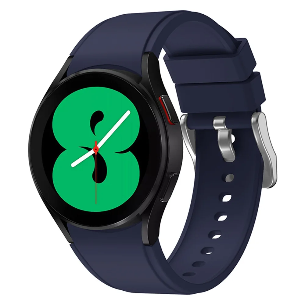 

20mm Silicone Strap For Samsung Galaxy Watch 4 Band 40mm 44mm Band Sport Watchband For Galaxy Watch 4 Classic 42mm 46mm Bracelet