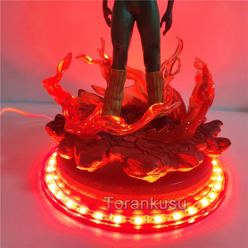 

Anime Figures Naruto Might Guy Shippuden LED PVC Toys Set Action Figurine Lamp Naruto Night Lights Figma Brinquedos Model Doll