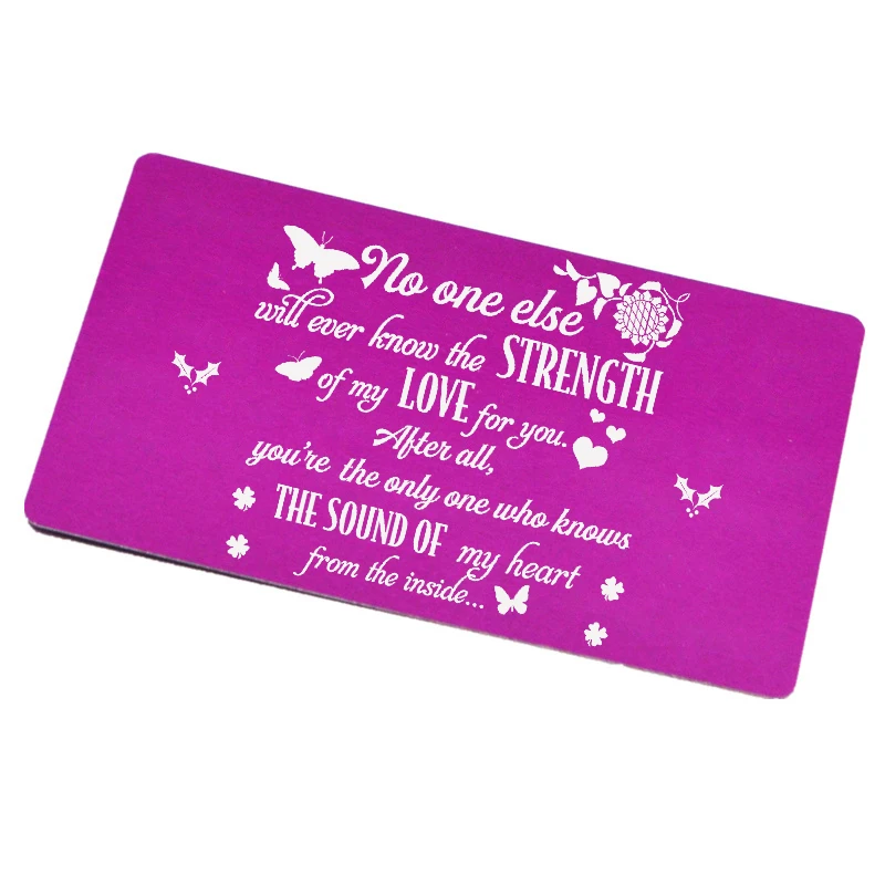 Персонализированный Металлический бумажник вставка для карт пользовательская