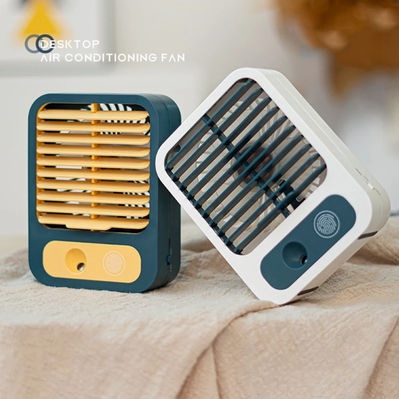 

Desktop USB Water Cooling Fan Super Quiet Desk Fan Mini Air Cooler Nano Spray Humidifier Air Cooler Fan for Home Office N58D