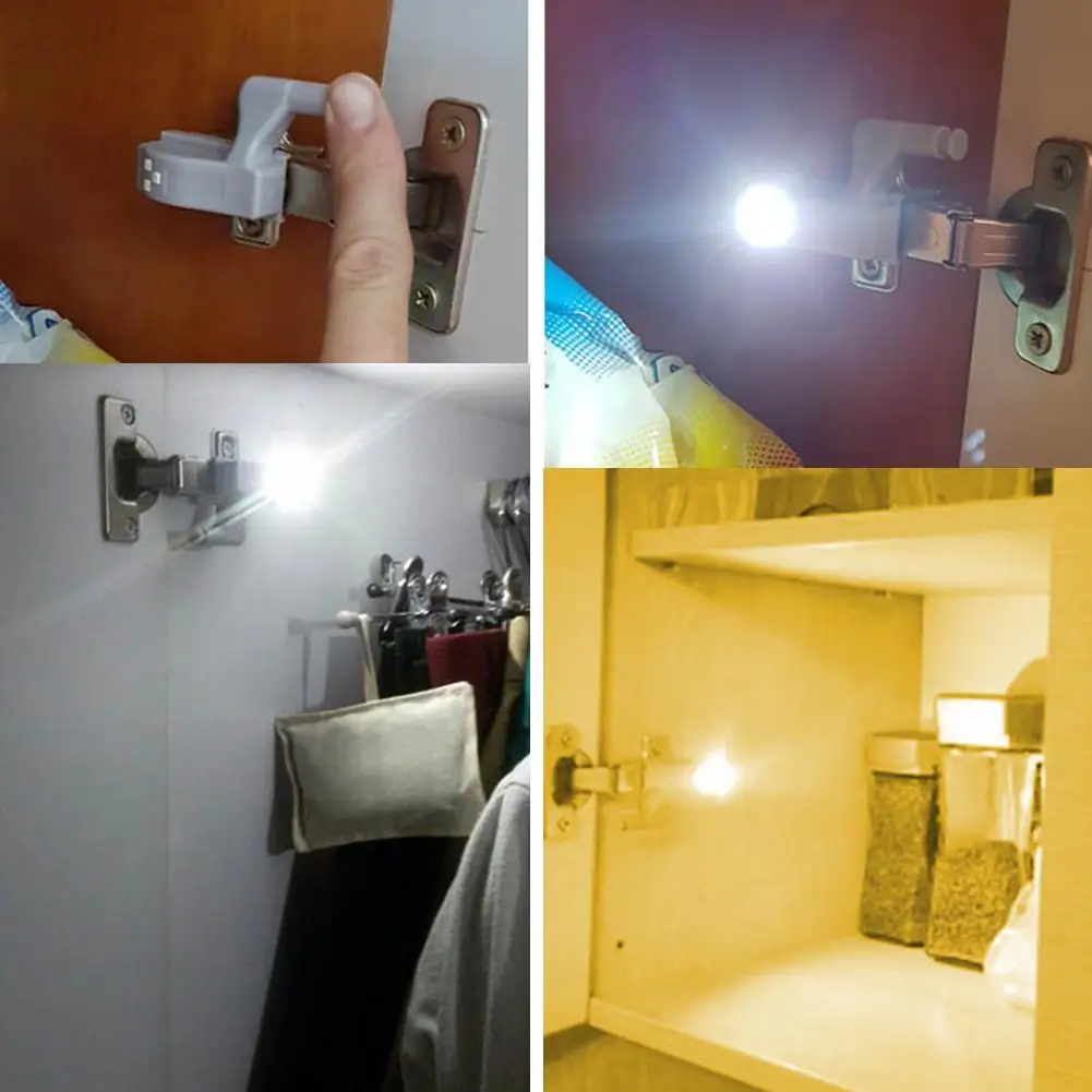 

Cabinet / Wardrobe Buffer Hinge Lamp White / Warm Mechanical Switch Lnternal Lnduction Lighting LED Lamp Household Tools