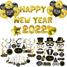 Украшение для новогодвечерние из алюминиевой пленки, баннер, гирлянда для дома, новый год 2022, украшение для вечеринки