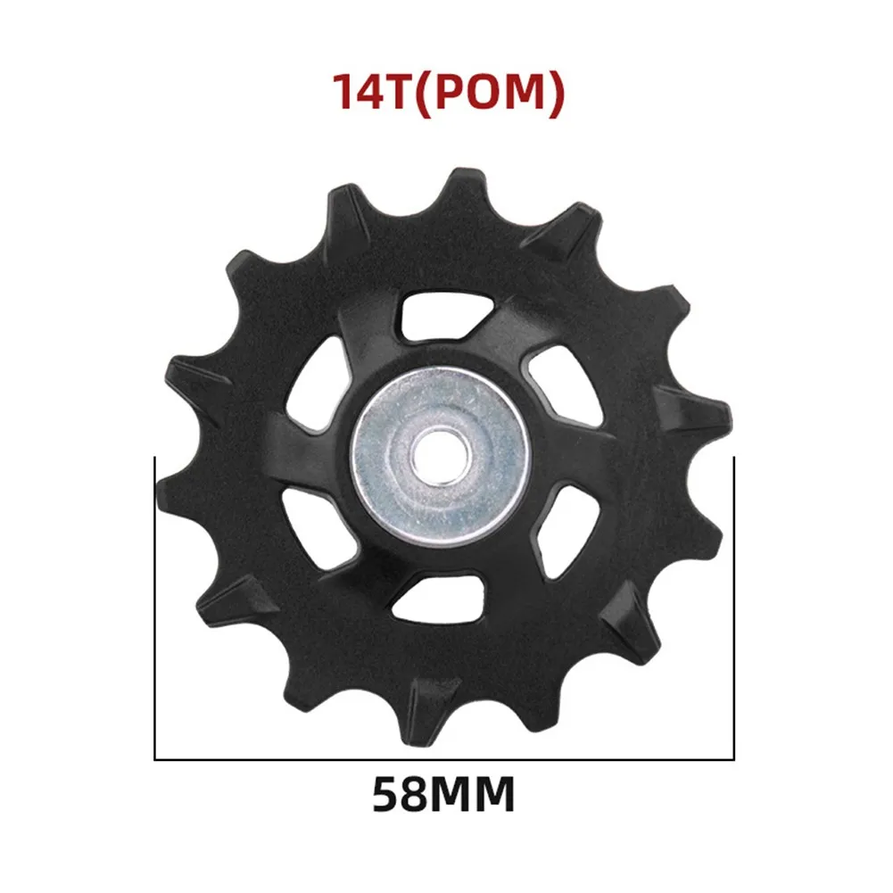 

58/65mm Bike Bicycle Rear Derailleur Jockey Wheel Pulley 14/16T Narrow Width For-SHIMANO Jockey Wheel Steel Cycling Accs