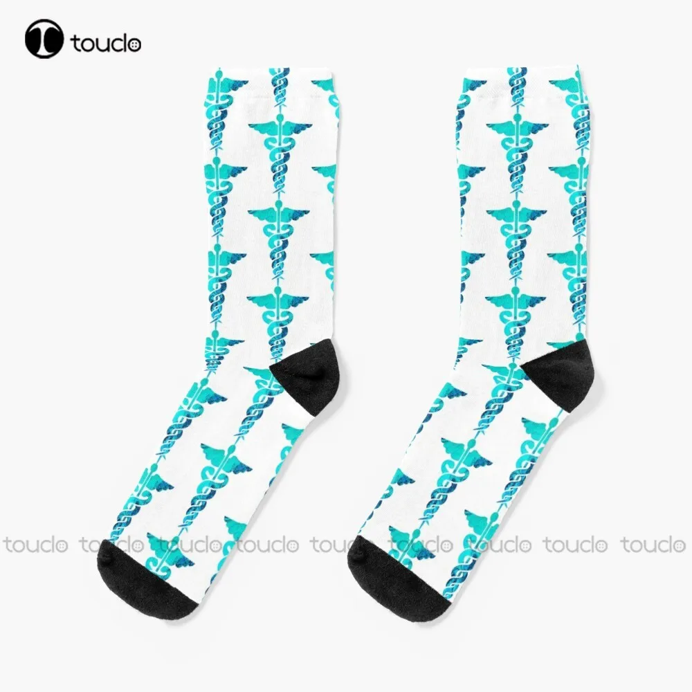 

Caduceus Medicine And Pharmacy Symbol Socks Boy Socks Christmas New Year Gift Custom Gift Unisex Adult Teen Youth Socks Sock