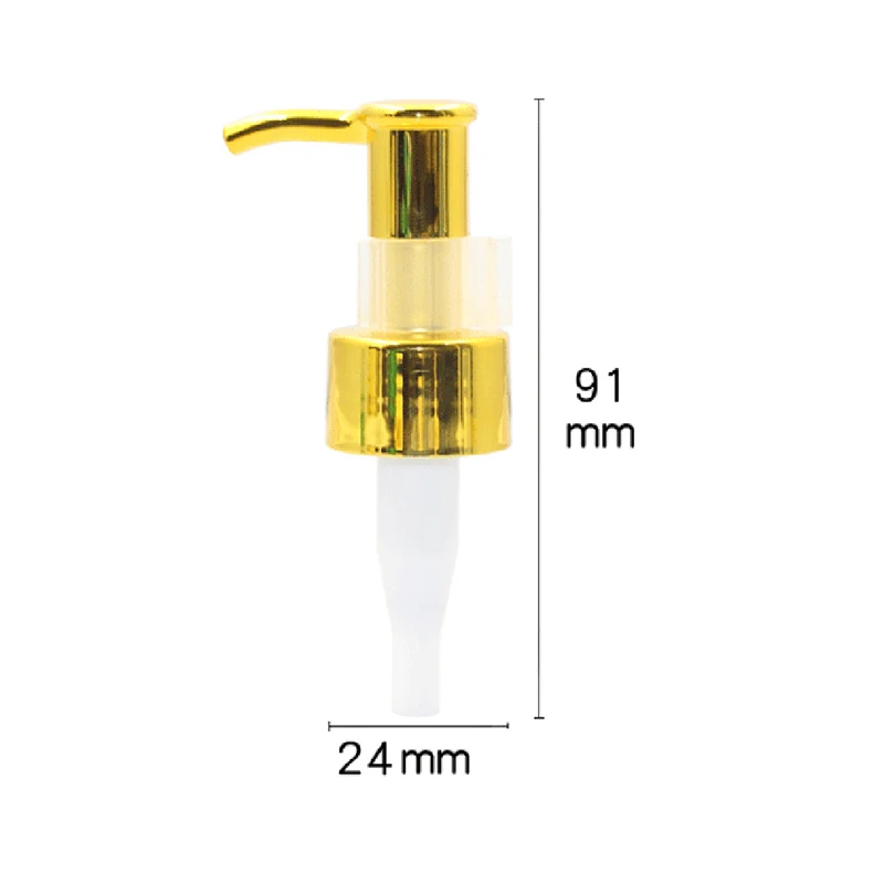 

24 caliber UV bright gold makeup oil lotion pump push-type lotion dispenser