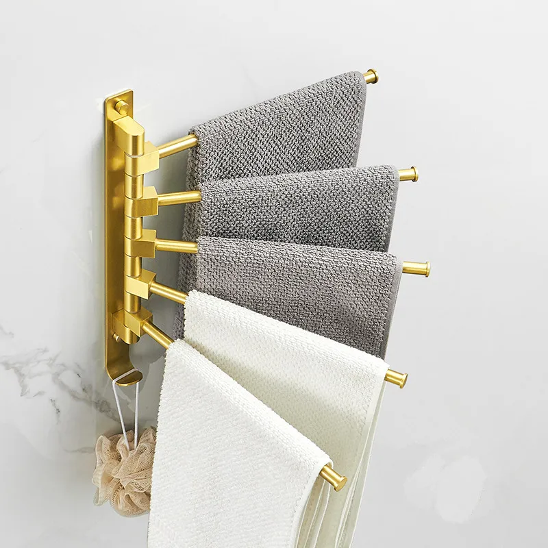 Алюминиевая Поворотная вешалка для полотенец 2 5 дюймов в ванную комнату