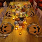 Посуда для Хэллоуина вечерние праздничный подарок с тыквой, домашний декор, одноразовая посуда, скатерть, праздничные украшения, товары для дома