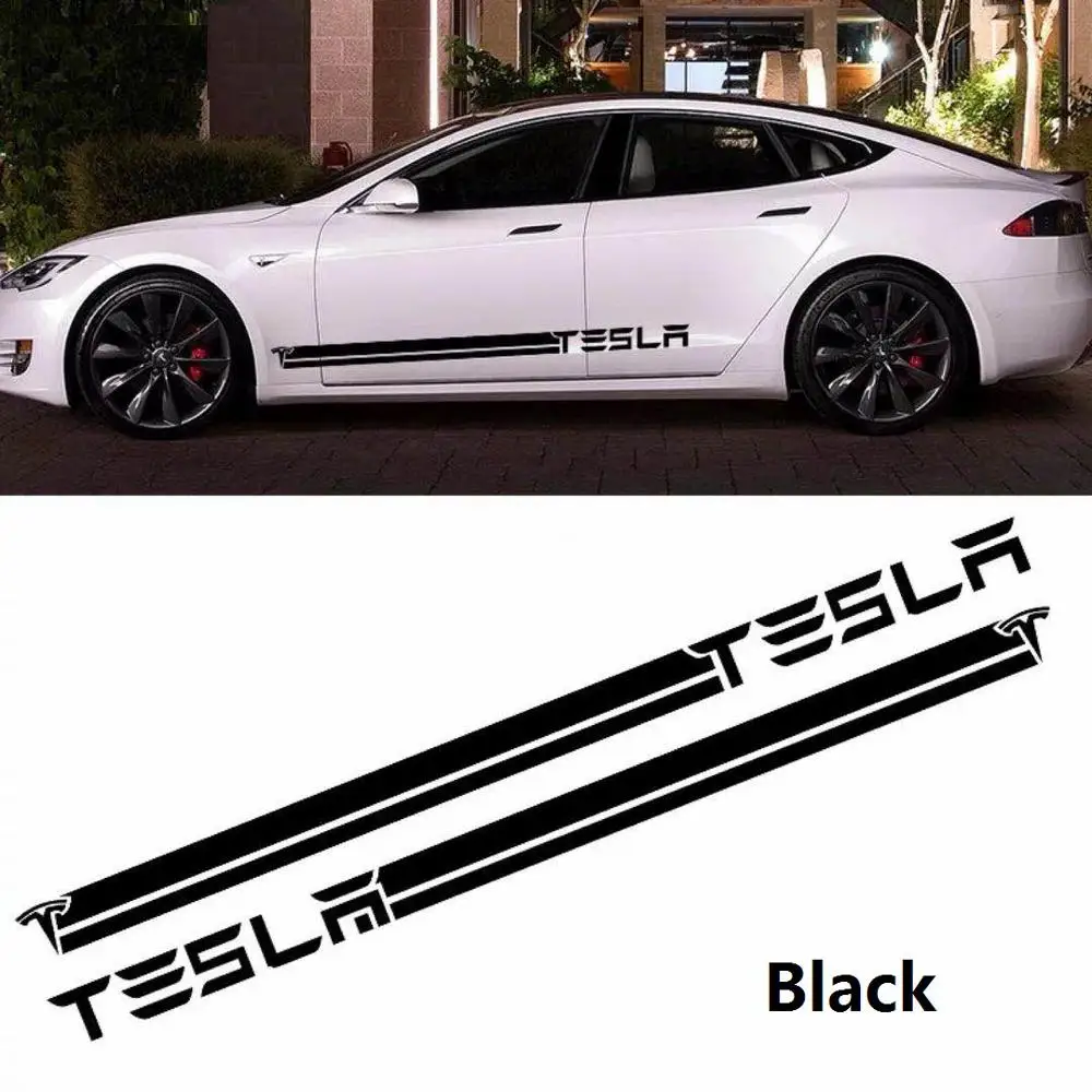 2 шт. автомобильные длинные боковые двери наклейки Авто Виниловая пленка