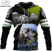 fashion animal hoodies bass fishing 3d all over printed sweatshirt hoodie harajuku streetwear unisex casual tracksuit dw0123
