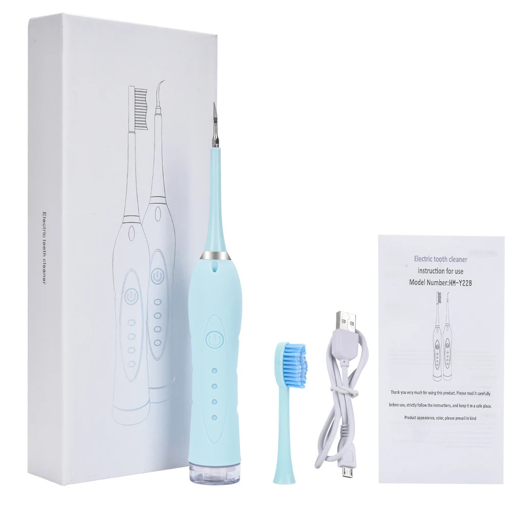 2 в 1 инструмент для отбеливания зубов зубной камень скребок высокочастотный