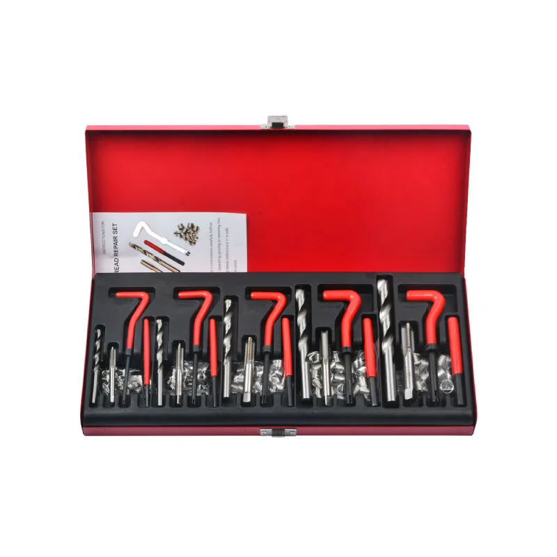 

131Pcs M5/M6/M8/M10/M12 Auto Engine Block Restoring Damaged Thread Repair Tool Kit wire insert Tap Twist Drill Bits Insert Set