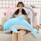 Игрушка плюшевая в виде дельфина, 30-140 см, 3 цвета