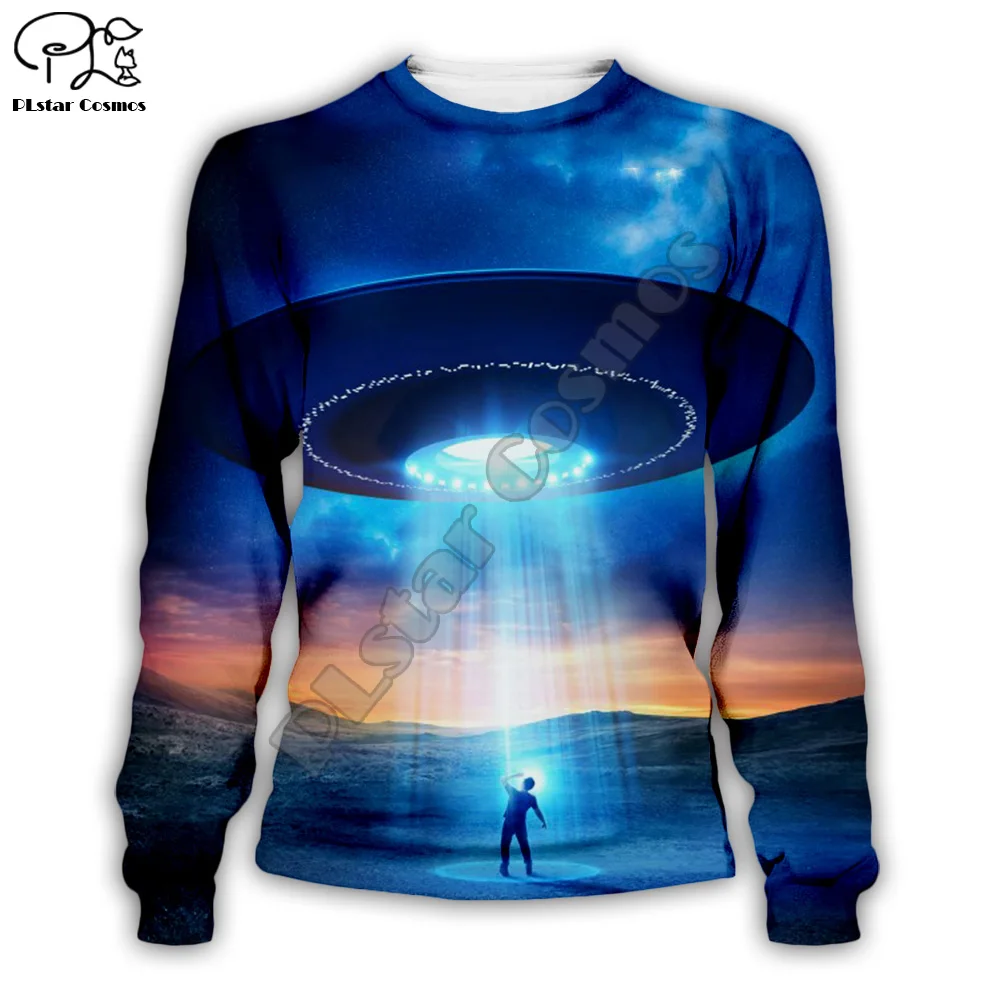 

PLstar Cosmos 3D Alien Spaceship UFO Galaxy New Fashion Harajuku Streetwear Funny Unisex Casual Hoodies/Sweatshirt/Jacket/-a3