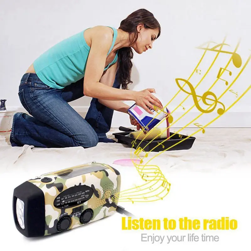 Аварийное радио Динамо выживания солнечной рукоятки само мощность ed AM/FM/NOAA