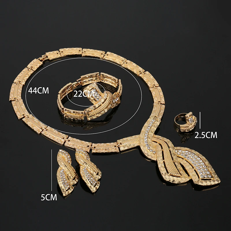 

Fani nigerian wedding woman accessories jewelry set Wholesale italian Bridal jewelry set dubai gold color jewelry set Brand