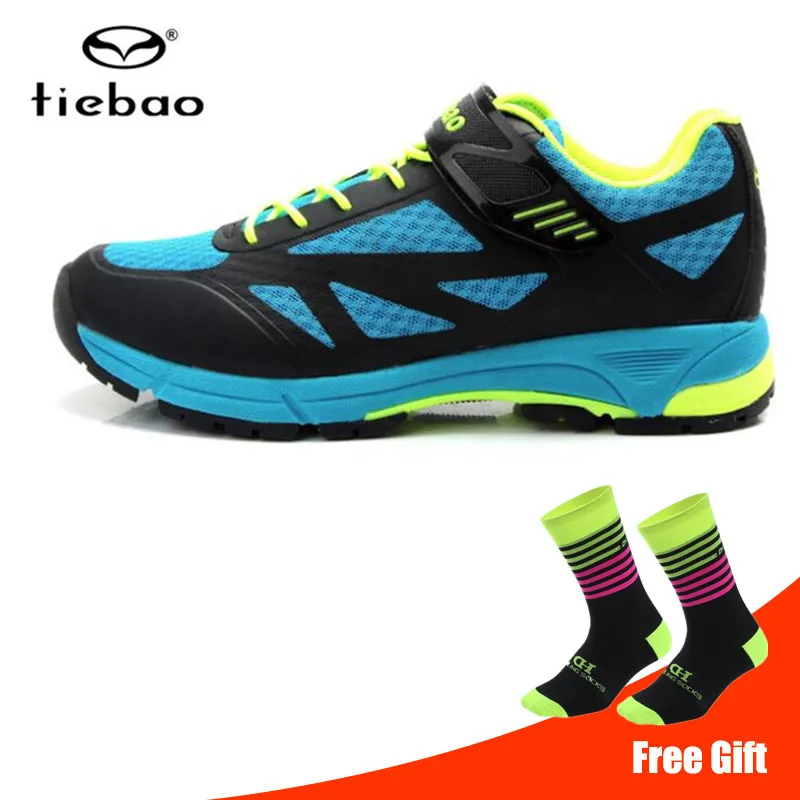 Tiebao Sapatilha Ciclismo Mtb Cycling Shoes Self-lock MTB Breathable Mesh Upper Bicycle Shoes Outdoor Leisure Bike Men Sneakers