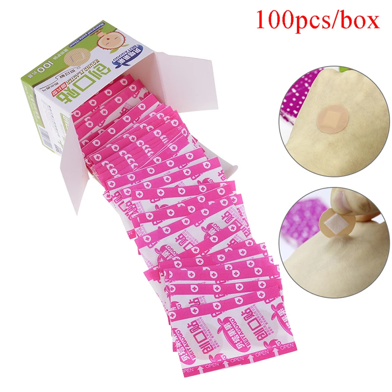 

20/100Pcs Adhesive Plaster Bandages First Aid Bandage Heel Cushion Care Band Aid Wound Dressings Sterile Hemostasis Stickers