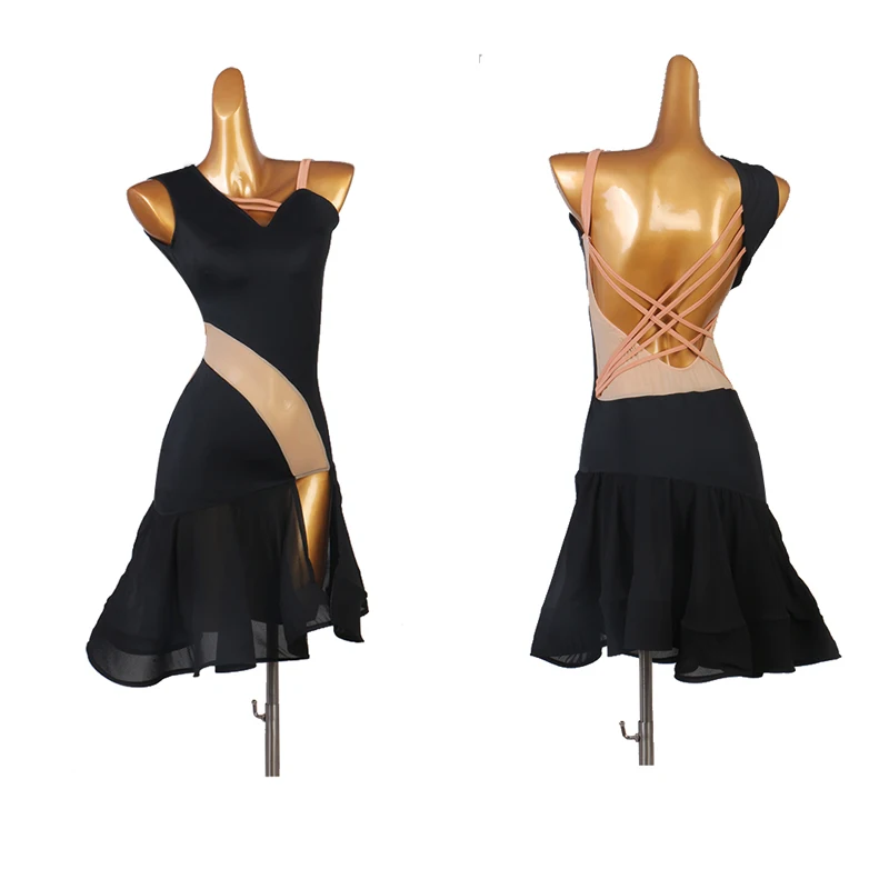 

Women Latin Competition Dance Skirt New Arrival Lady's Sexy Rumba Latin Dancing Dress Adult Standard Samba Latin Dance Skirt