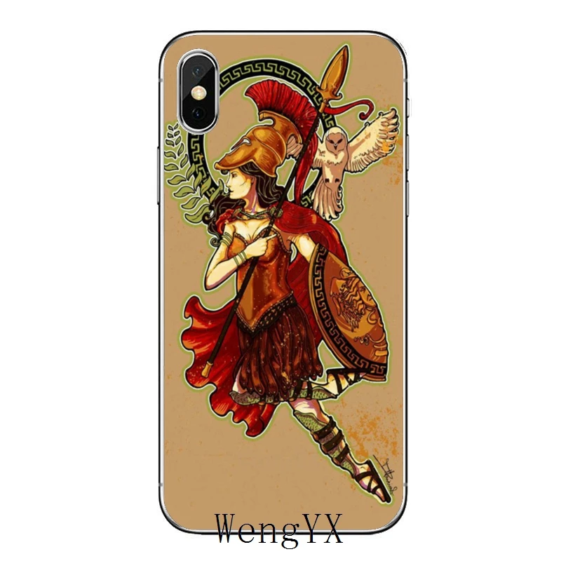Аксессуары чехол для телефона Huawei P30 P20 Pro P10 P9 P8 Lite Y5 Y6 Y7 Y9 P Smart Plus 2019 Zeus Athena Goddess Wisdom