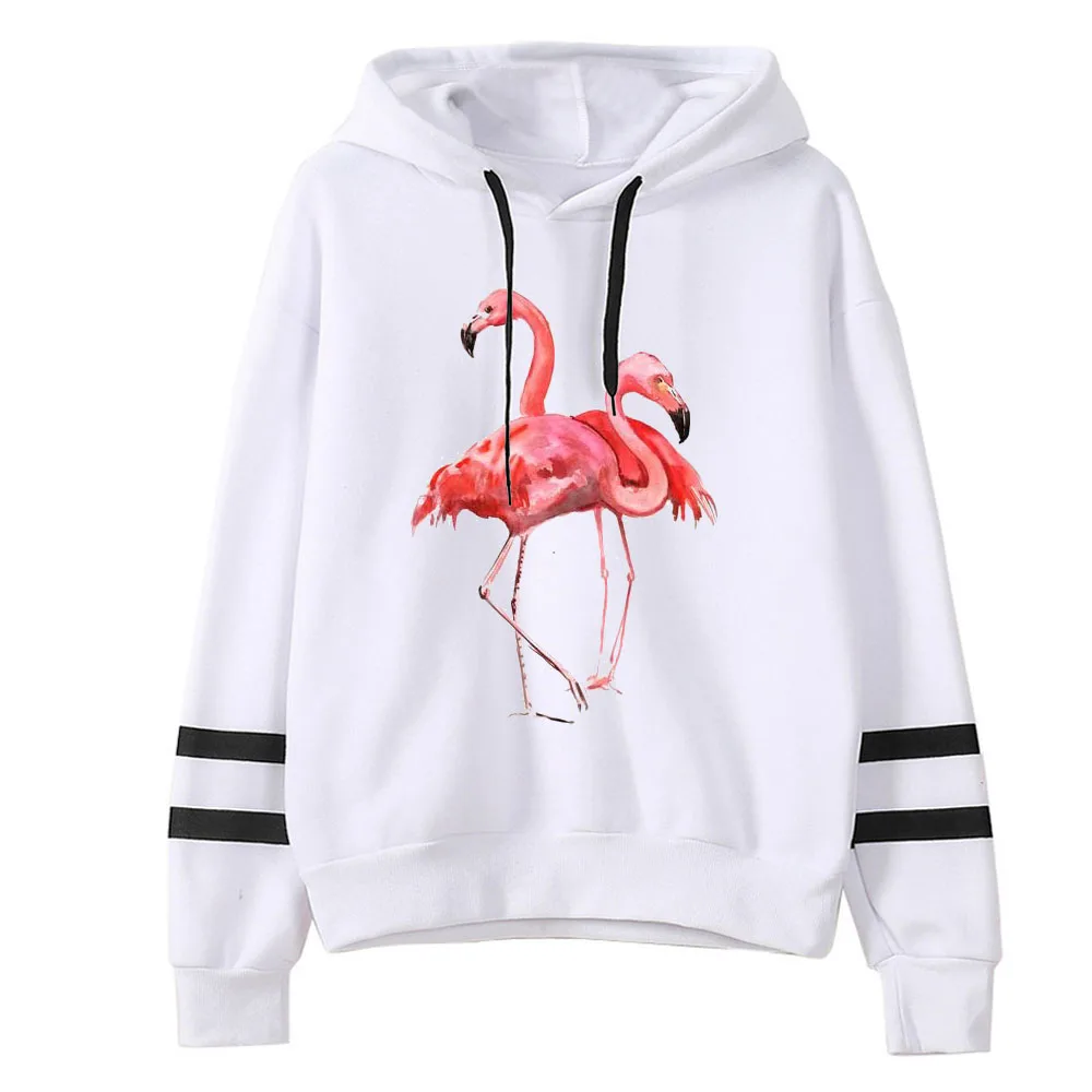 Новое поступление женские модные толстовки с принтом Фламинго kawaii Толстовка
