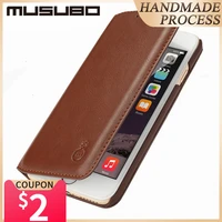 musubo ultra slim phone case for iphone 11 7 plus xs max xr genuine leather luxury flip cases cover for iphone 8 plus 6 plus 6s