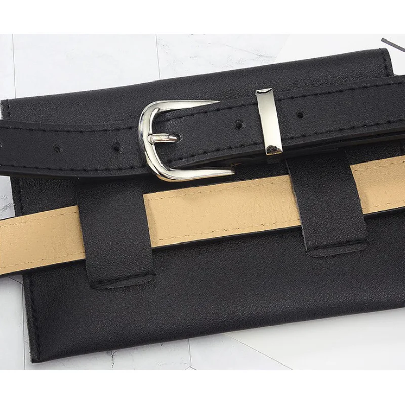 Сумка с ремнем и карманом для мобильного телефона модная женская кожаная