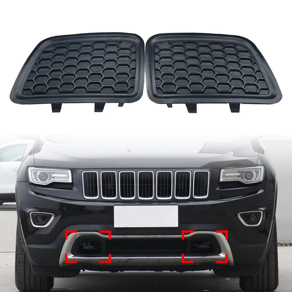 

1 пара боковых нижних буксировочных крючков для Jeep Grand Cherokee 2014 2015 2016 68143099AC 68143098AC ABS пластик