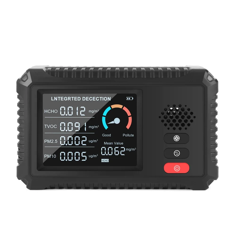 

TVOC HCHO CO2 PM2.5 Intelligent Digital LCD Formaldehyde Detector Protable Home Air Quality Meter Carbon Dioxide Gas Analyzer