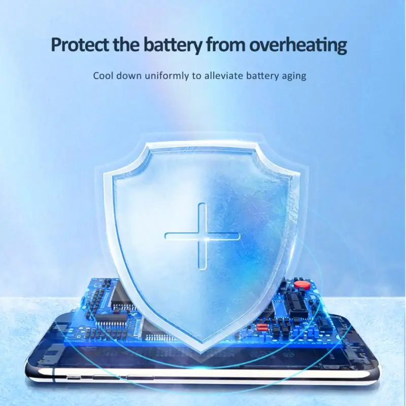 

Universal Mini Mobile Phone Cooling Double Fan Radiator Turbo Hurricane Game Cooler Cell Phone Cooler For IPhone/Samsung/Xiaomi