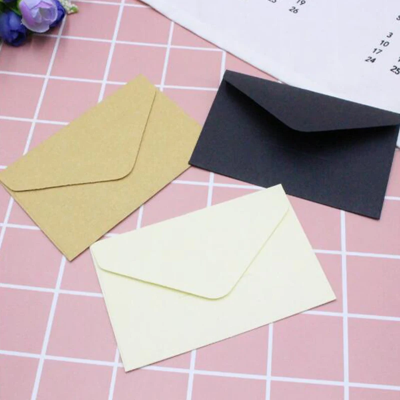 1 шт. черно белые бумажные конверты в винтажном Европейском стиле конверт для