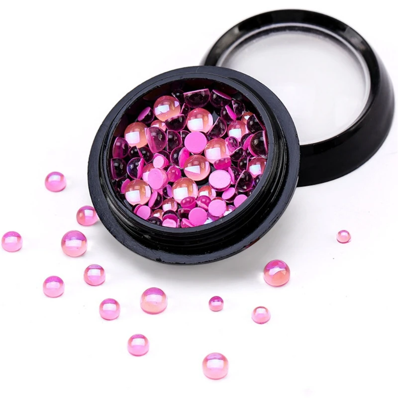 120pcs Glass Nail Art Decorations for Nails Ornaments Manicure Decor DIY Crafts Accessories