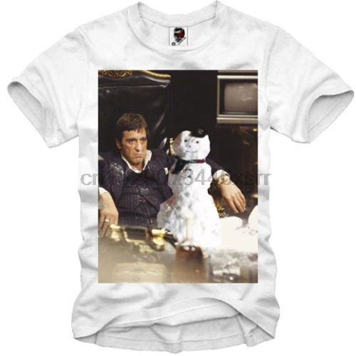 E1Syndicate Mens T Shirt Tony Montana Scarface Blow Snow (1205) Cool Casual Pride Men Unisex New Fashion |