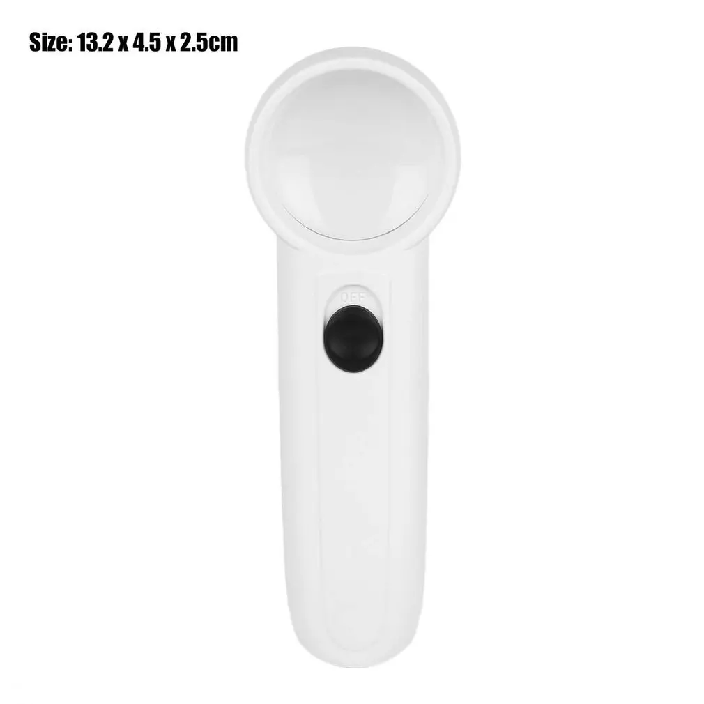 

Gafas Lupa Microscope 15X Magnifying Glasses Magnifier Lamp Portable Handheld Loupe Magnifying Glass Tool with 2 LED Light