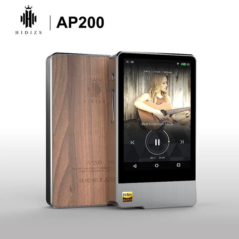 Hidizs AP200 Android Bluetooth 5,1 HiFi музыкальный плеер 64G встроенная память 3,54 'IPS двойной ES9118C ЦАП DSD PCM FLAC MP3
