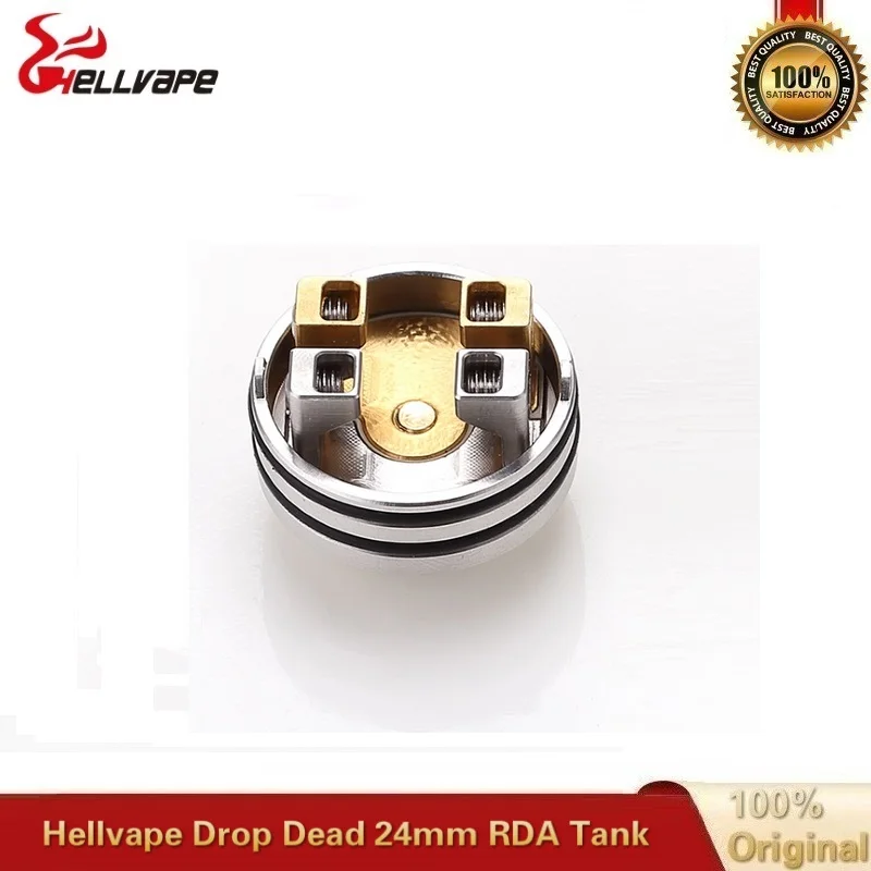 Электронные сигареты Hellvape Drop Dead RDA Tank 24 мм Одна двойная катушка строит BF Squonk Pin для