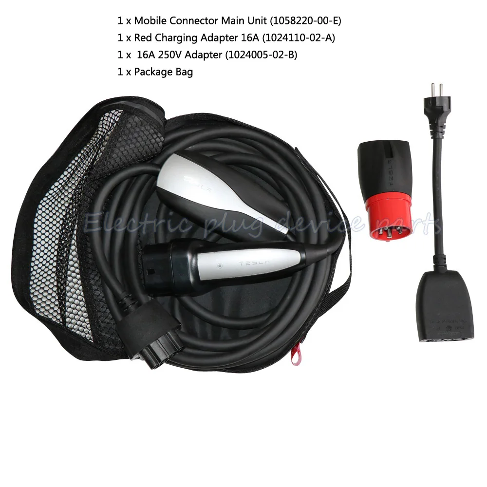 Оригинальный комплект EU для мобильного телефона зарядный кабель Tesla Model X 1058220-00-E