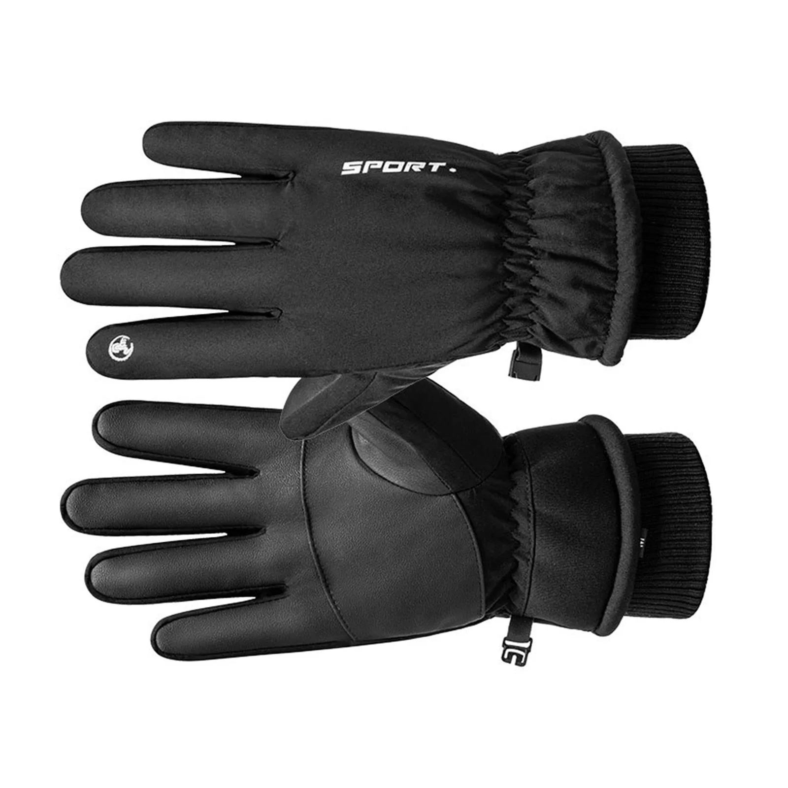 Зимние теплые перчатки для мужчин и женщин кожаное пальто против скольжения