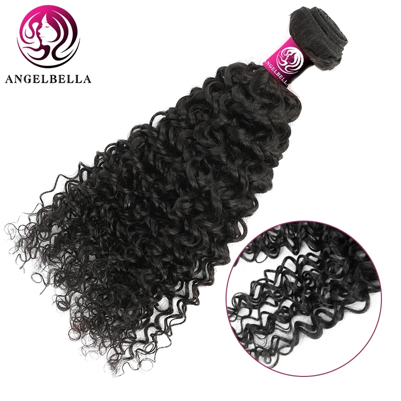 

Angelbella Curly Hair Bundle Brazilian Hair Weave Human Hair Bundles 1/3/8 Bundles 100% Remy Human Hair Extension For Women