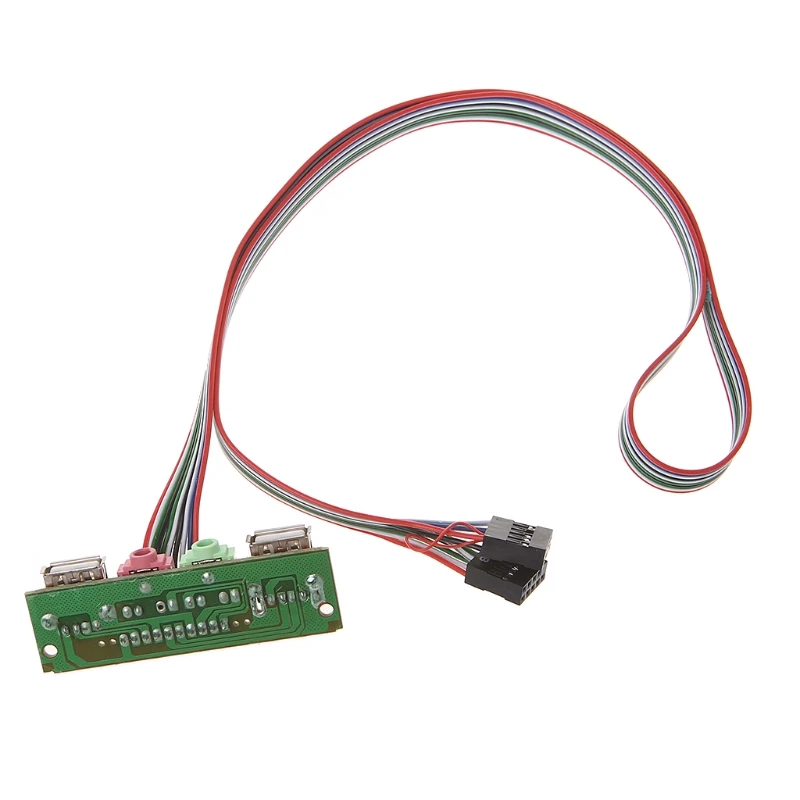 Чехол для ПК с передней панелью USB аудио микрофон кабель наушников | Компьютеры и