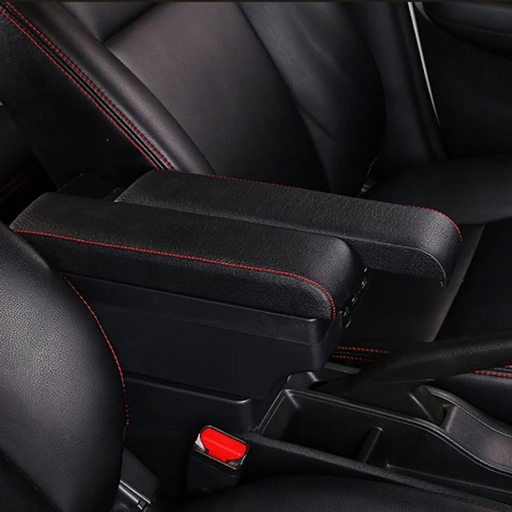 for volkswagen vw tiguan armrest box central content box interior tiguan armrests storage car styling accessories part with usb free global shipping