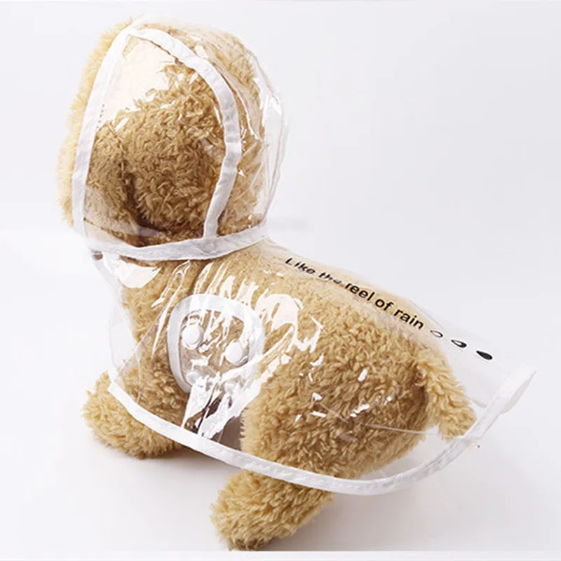 Водонепроницаемый прозрачный дождевик для собак на весну и лето светильник