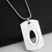 10pcs stainless steel alloy alphabet initial letter o america 26 english word letter family friend name sign necklace jewelry