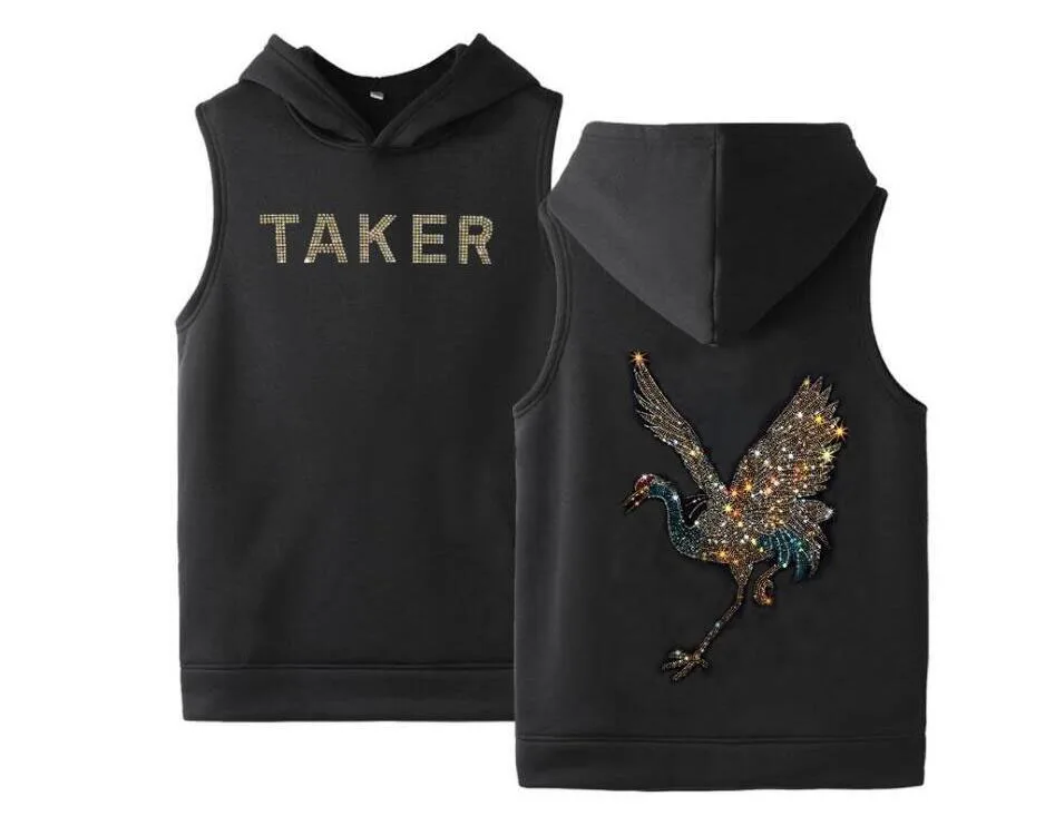 

2021 Sleeveless Men's Vest Fashion Hoodies Hot Drill Sweatshirt Men's Comfortable Hoodies